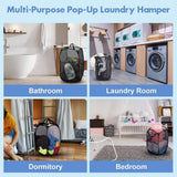 Maxbell Mesh Laundry Hamper Storage Laundry Basket for Bedroom College Dorm Bathroom XL