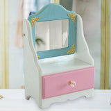 Maxbell Desktop Makeup Mirror with Drawer Storage Box for Vanity Bedroom Living Room