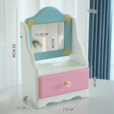 Maxbell Desktop Makeup Mirror with Drawer Storage Box for Vanity Bedroom Living Room