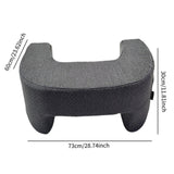 Maxbell Lap Pillow Desk Arm Rest Pillow with Storage Pocket Couch Bed Reading Pillow