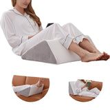Maxbell Knee Wedge Pillow Comfort Travel Reading Under Knee Pillow for Back Sleeping