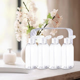 Maxbell 4Pcs Travel Bottles for Toiletries Travel Containers for Hair Oil Foundation White