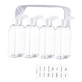 Maxbell 4Pcs Travel Bottles for Toiletries Travel Containers for Hair Oil Foundation White
