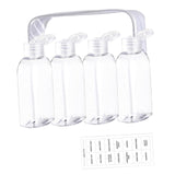 Maxbell 4Pcs Travel Bottles for Toiletries Travel Containers for Hair Oil Foundation White