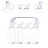 Maxbell 4Pcs Travel Bottles for Toiletries Travel Containers for Hair Oil Foundation White