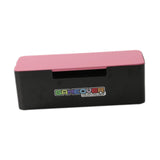 Maxbell Cable Management Box Cable Box Power Strip Cover Box for Home Office TV Desk Black