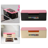 Maxbell Cable Management Box Cable Box Power Strip Cover Box for Home Office TV Desk Black