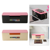 Maxbell Cable Management Box Cable Box Power Strip Cover Box for Home Office TV Desk Black