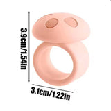Maxbell Mushroom Shape Door Handle Stopper Lovely Doorknob Protector for Home Office Pink