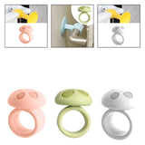 Maxbell Mushroom Shape Door Handle Stopper Lovely Doorknob Protector for Home Office Pink