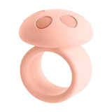 Maxbell Mushroom Shape Door Handle Stopper Lovely Doorknob Protector for Home Office Pink
