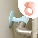 Maxbell Mushroom Shape Door Handle Stopper Lovely Doorknob Protector for Home Office Pink