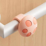 Maxbell Mushroom Shape Door Handle Stopper Lovely Doorknob Protector for Home Office Pink