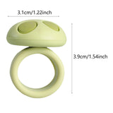 Maxbell Mushroom Shape Door Handle Stopper Lovely Doorknob Protector for Home Office Green