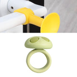 Maxbell Mushroom Shape Door Handle Stopper Lovely Doorknob Protector for Home Office Green