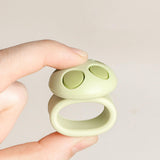 Maxbell Mushroom Shape Door Handle Stopper Lovely Doorknob Protector for Home Office Green