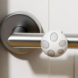 Maxbell Mushroom Shape Door Handle Stopper Lovely Doorknob Protector for Home Office White