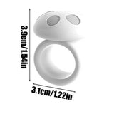 Maxbell Mushroom Shape Door Handle Stopper Lovely Doorknob Protector for Home Office White