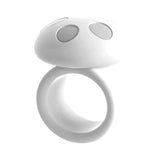 Maxbell Mushroom Shape Door Handle Stopper Lovely Doorknob Protector for Home Office White
