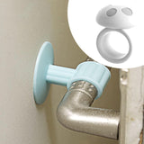 Maxbell Mushroom Shape Door Handle Stopper Lovely Doorknob Protector for Home Office White