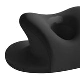 Maxbell Memory Foam Travel Neck Pillow Ergonomic Breathable Hole Desk Napping Pillow