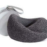 Maxbell Travel Pillow Breathable Memory Foam Soft Neck Pillow for Train Airplane Car Gray