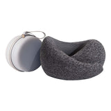 Maxbell Travel Pillow Breathable Memory Foam Soft Neck Pillow for Train Airplane Car Gray