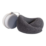 Maxbell Travel Pillow Breathable Memory Foam Soft Neck Pillow for Train Airplane Car Gray
