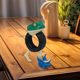 Maxbell Frog Tire Desk Decor Ornament Crafts Decoration for Indoor Office Countertop