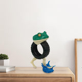 Maxbell Frog Tire Desk Decor Ornament Crafts Decoration for Indoor Office Countertop