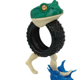 Maxbell Frog Tire Desk Decor Ornament Crafts Decoration for Indoor Office Countertop