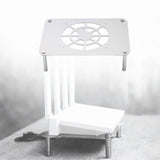 Maxbell Routers Cooling Base Stable Routers Cooling Rack for Home Studio Sturdy Room Silver