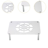 Maxbell Routers Cooling Base Stable Routers Cooling Rack for Home Studio Sturdy Room Silver