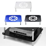 Maxbell Routers Cooling Base Stable Routers Cooling Rack for Home Studio Sturdy Room Silver