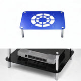 Maxbell Routers Cooling Base Stable Routers Cooling Rack for Home Studio Sturdy Room Blue