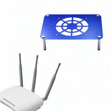 Maxbell Routers Cooling Base Stable Routers Cooling Rack for Home Studio Sturdy Room Blue