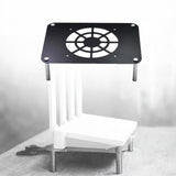 Maxbell Routers Cooling Base Stable Routers Cooling Rack for Home Studio Sturdy Room Black