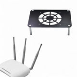 Maxbell Routers Cooling Base Stable Routers Cooling Rack for Home Studio Sturdy Room Black