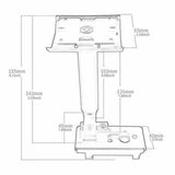 Maxbell Speaker Ceiling Mount for UB-20 II Adjustable Sturdy Ceiling Speaker Bracket White
