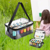 Maxbell Paint Organizer Case Removable Dividers Convenient Art Supply Storage Bag
