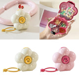 Maxbell Weekly Pill Box 6 Compartments Portable Pill Holder for Bag Office Traveling White