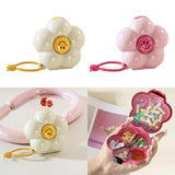 Maxbell Weekly Pill Box 6 Compartments Portable Pill Holder for Bag Office Traveling White