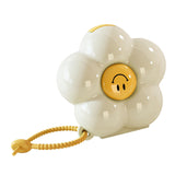 Maxbell Weekly Pill Box 6 Compartments Portable Pill Holder for Bag Office Traveling White