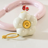 Maxbell Weekly Pill Box 6 Compartments Portable Pill Holder for Bag Office Traveling White