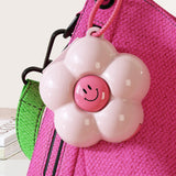 Maxbell Weekly Pill Box 6 Compartments Portable Pill Holder for Bag Office Traveling Pink