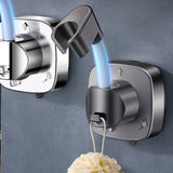 Maxbell Suction Cup Shower Head Holder Sturdy Waterproof Handheld Showerhead Bracket Silvery