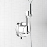 Maxbell Suction Cup Shower Head Holder Sturdy Waterproof Handheld Showerhead Bracket Silvery
