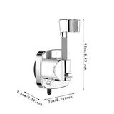 Maxbell Suction Cup Shower Head Holder Sturdy Waterproof Handheld Showerhead Bracket Silvery
