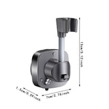 Maxbell Suction Cup Shower Head Holder Sturdy Waterproof Handheld Showerhead Bracket Gray