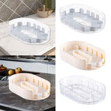 Maxbell Turntable Organization Multipurpose Spice Rack for Cabinet Pantry Countertop White Clear